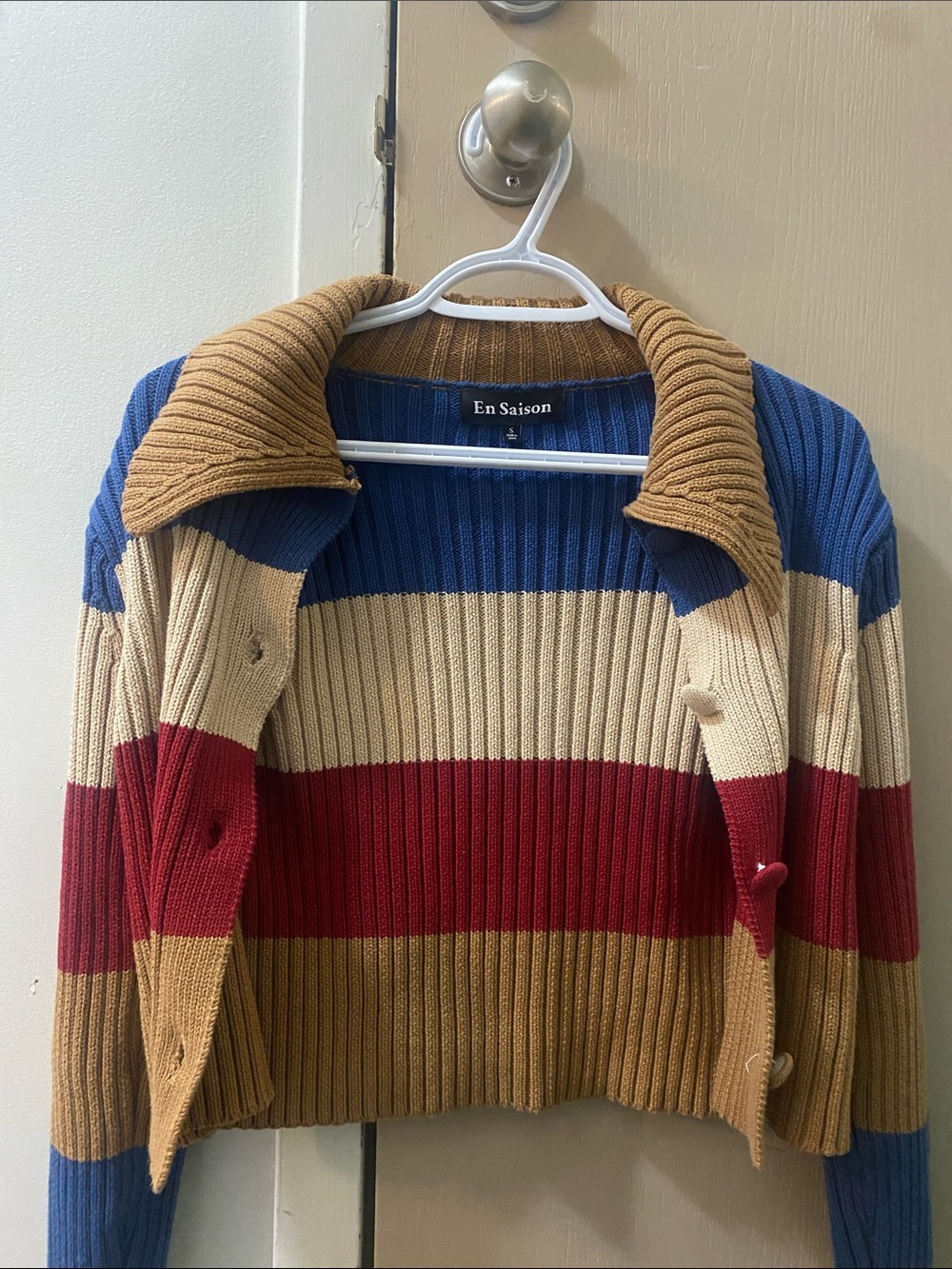 Striped Ribbed Women's Sweater - Picture 2 of 5